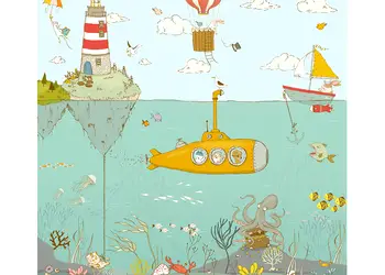 fototapet camera copii komar sealife