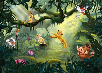 fototapet copii regele leu komar multicolor 350 280 cm