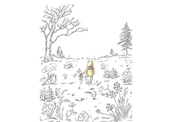 fototapet copii winnie the pooh komar model grafic