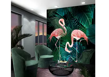 fototapet cu pasari flamingo marburg lesley