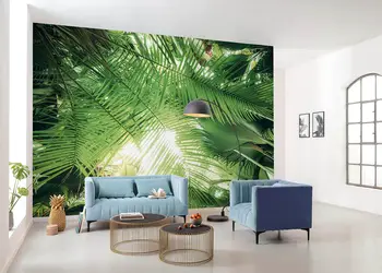 fototapet decor exotic komar frunze verzi 450 280 cm