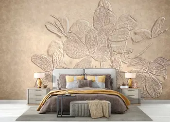 fototapet floral bej