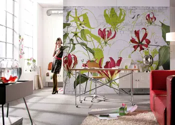 fototapet floral crini gloriosa