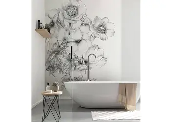 fototapet floral embroidery komar stil grafic 184 248 cm