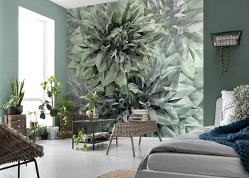 fototapet floral emerald flowers komar print digital 300 280 cm