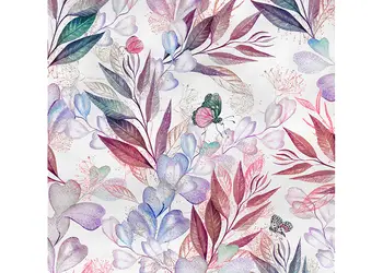 fototapet floral mov eucalyptus komar