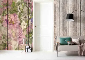 fototapet floral vintage rose