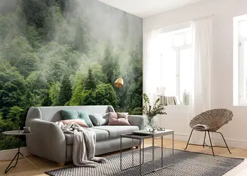 fototapet forest land