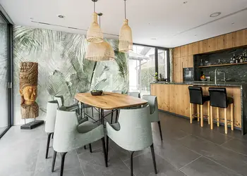 fototapet frunze komar botanibal boho