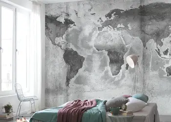 fototapet harta lumii concrete world