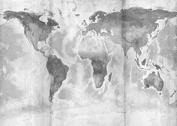 fototapet harta lumii concrete world