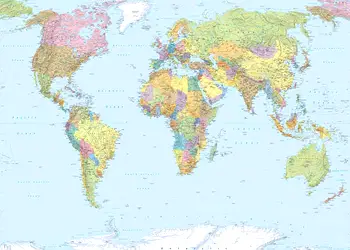 fototapet harta lumii