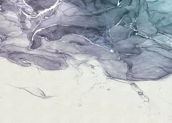 fototapet ink blue fluid komar model abstract 300 280 cm