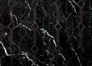 fototapet marble black