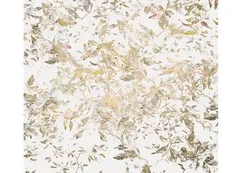 fototapet golden feathers komar accente metalice aurii 300 280 cm