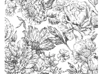 fototapet floral flowerbed komar model grafic 300 250 cm