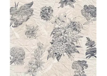 fototapet botanical paper komar model floral stilizat gri 300 280 cm