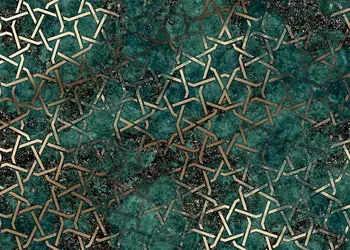 fototapet abstract Starlight komar verde 350 250 cm