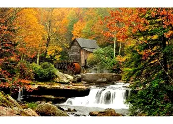 fototapet peisaj grist mill