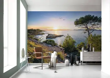 fototapet peisaj apus la mare southern light