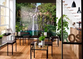 fototapet peisaj cascada Green Cascade