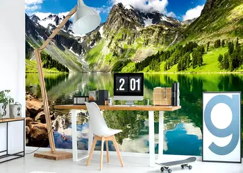 fototapet peisaj de munte lake