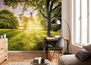 fototapet peisaj golden moment