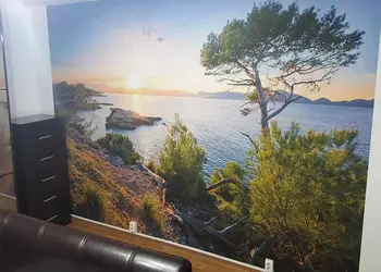 fototapet peisaj apus la mare southern light