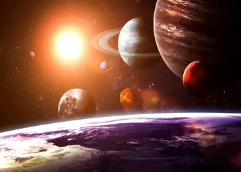 fototapet sistemul solar dimex planete 375 250 cm