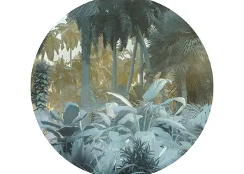 fototapet rotund exotic jungle komar autoadeziv 125  cm