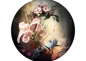 fototapet autoadeziv flemish flowers komar