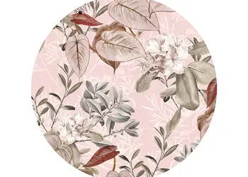 fototapet rotund model floral komar adorn