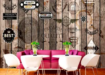 fototapet vintage labels