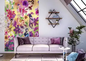 fototapet vlies clopotica Fairies flowers