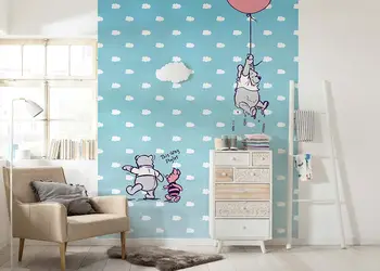 fototapet winnie the pooh piglet