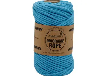 maccaroni macrame rope albastru