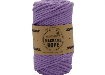 macrame rope 4 mm lila
