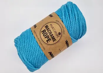 maccaroni macrame rope albastru