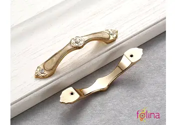 maner mobila auriu cu cristale 128 mm