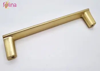 maner mobila metalic auriu mat 128 mm