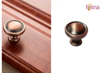 buton mobila metalic folina 6291 culoarea cuprului