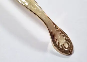 maner mobila metalic auriu cu bej 192 mm