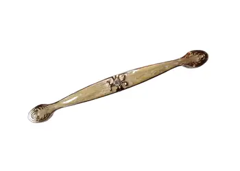 maner mobila metalic auriu cu bej 192 mm