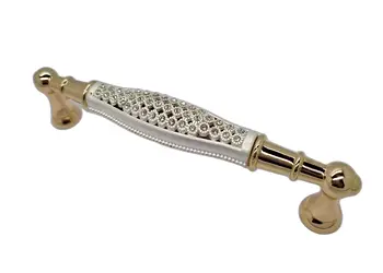 maner mobila metalic auriu cu model argintiu 160 cm