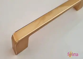 maner mobila metalic bej lucios cu margini aurii 128 mm