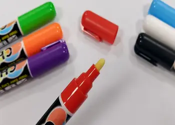 set 7 markere creta lichida colorata