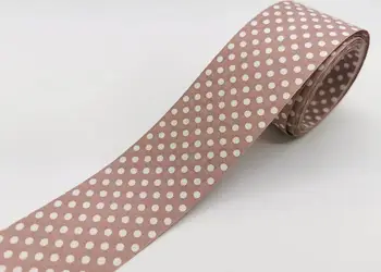 panglica decorativa folina bej capucino cu buline