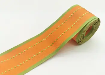 panglica decorativa folina material textil portocalie 4 cm 10 metri