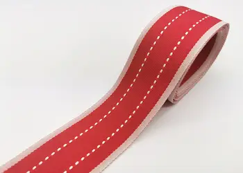 panglica decorativa folina material textil rosu 4 cm 10 metri