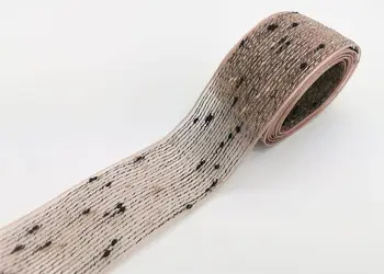 panglica decorativa folina roz pal transparenta 4 cm 10 metri